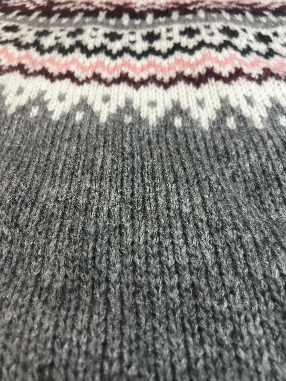 Simons Acrylic Mohair Blend Fair Isle Turtleneck Cottagecore Sweater-M - Picture 4 of 14